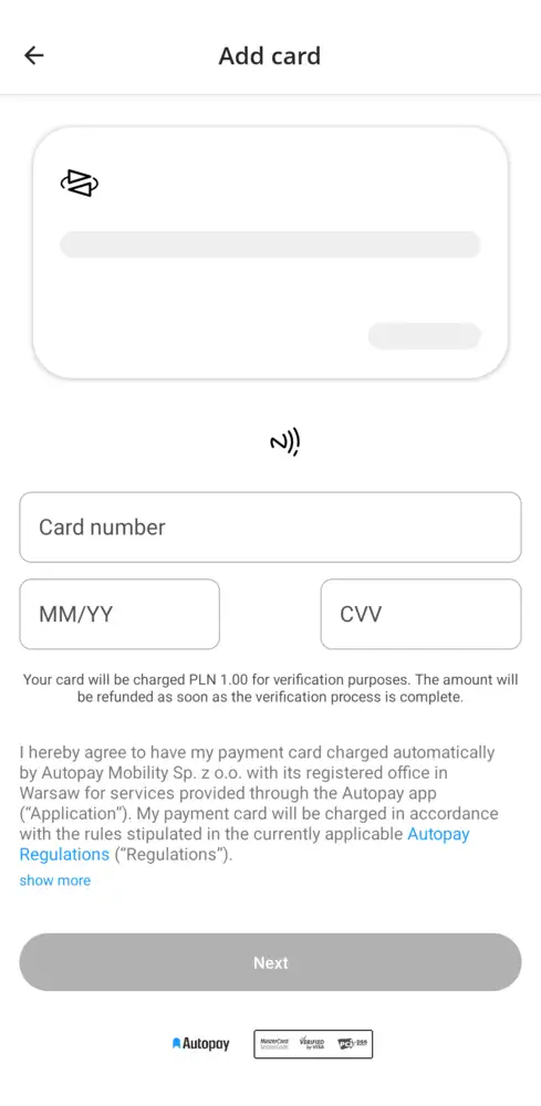 Autopay-App Schritt 7